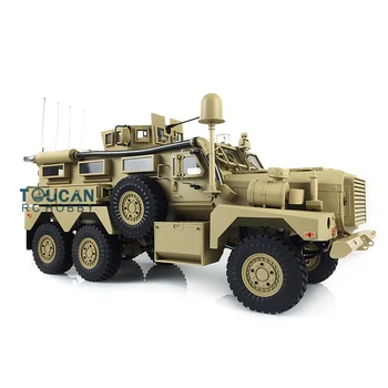 1/12 6*6 6x6 MRAP P602 patlamaya dayanıklı RC araba uzaktan kumanda paletli W / O ışık ses sistemi açık oyuncaklar Boys için TH16379