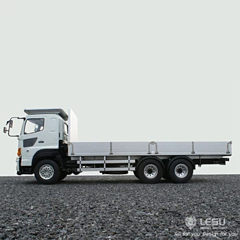 1/14 Simülasyon kamyon 6X4 düz yataklı kamyon RC Uzaktan kumanda metal taşıyıcı modifiye LESU modeli