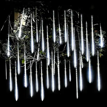 1/2/3/4 Set Meteor duş Led dize ışıkları sokak çelenk yılbaşı ağacı süsleri açık yeni yıl peri bahçe ışıkları