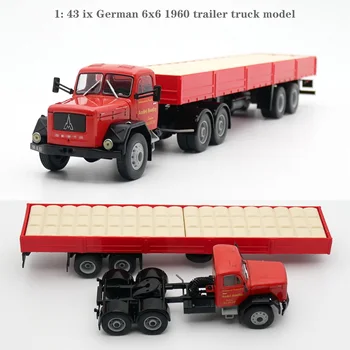 1: 43 ıx Alman 6x6 1960 römork kamyon modeli Bitmiş ürün koleksiyonu modeli