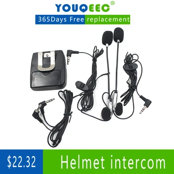 1 ÇİFT Motosiklet kask kask interkom setleri 2 Kulaklık MP3 Girişi Çok Fonksiyonlu