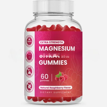 1 Şişe Magnezyum Glisinat Fudge Ekstra Gücü Doğal Rasphberry Lezzet Diyet Takviyesi Beyazlatma Vitamini Takviyesi
