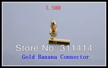 10 çift/grup 3.5 mm Altın Bullet Banana Konnektör Fişi RC Pil ESC fırçasız motor Yüksek Kalite Marka Yeni + Ücretsiz Kargo