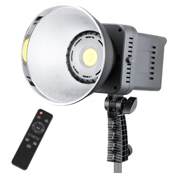 100W LED Video ışığı Stüdyo Portre Lamba Günışığı CRI95 + 10000LM Parlaklık Kısılabilir Bowens Dağı Fotoğraf Video Kayıt