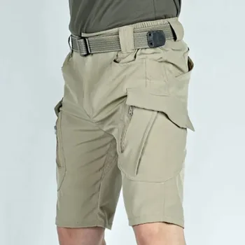 2023 Yeni Genç erkek Yaz Pamuk Şort Büyük Boy Kargo Pantolon Spor Gevşek Aşınmaya Dayanıklı Kırpılmış rahat pantolon