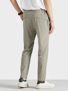2023 Yeni Yaz rahat pantolon Erkekler Spor Nefes Hızlı Kuru Naylon Gevşek Düz Golf Pantolon Artı Boyutu Parça Pantolon 8XL