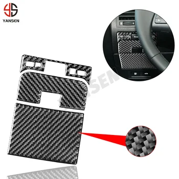 3 Adet Lexus GS 2006-2011 İçin Karbon Fiber Araba Arka Bagaj Anahtarı Çerçeve Paneli Kapak Trim Sticker İç Aksesuarları