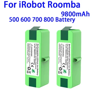 9800 mAh Uzun Ömürlü Lityum-İyon Pil ile Uyumlu iRobot Roomba 500 600 700 800 Serisi 880 770 650 655 870 760 780 790