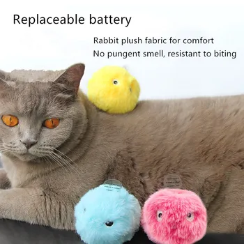 Akıllı Kedi Oyuncak İnteraktif Top Peluş Elektrikli Top Catnip Oyuncak Dokunmatik Sondaj Kedi Oyuncak Evcil Hayvan Ürünleri Gıcırtı Oyuncak Top Kedi Kaynağı