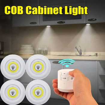 Akıllı LED ışıkları kablosuz dolap ışığı Uzaktan Kumanda Kısılabilir Gece Lambası Mutfak Yatak Odası Dolap Dolap Aydınlatma Duvar Lambası