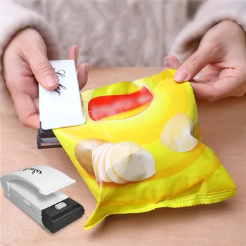 Aperatif Plastik torba Mühürleme Makinesi Taşınabilir sızdırmaz ambalaj Patates Cipsi Sızdırmazlık Klipsi Mutfak Aksesuarları Ev Aletleri