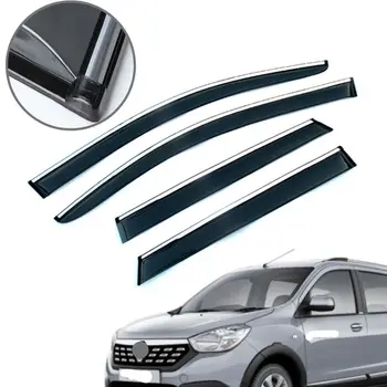 Araba Pencere Aksesuarları Dacia Lodgy 2012-2019 Mugen Pencere En Deflector Yağmur Guard Visor Tenteler Modifiye Tasarım