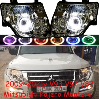 Araba tampon montero far Mitsubishi pajero için far V93 V97 V87 2009 ~ 2021y DRL araba aksesuarları pajero gündüz işık sis