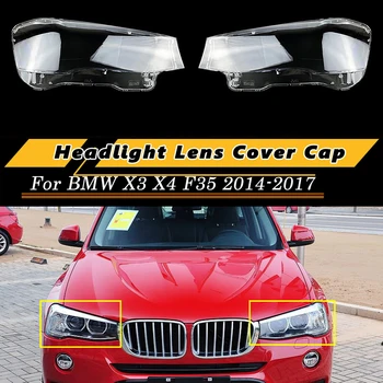 Araba Ön far camı Abajur Cam Lamba Kapağı Kapakları Far Kabuk Kapak BMW İçin X3 X4 F35 F26 2014 2015 2016 2017