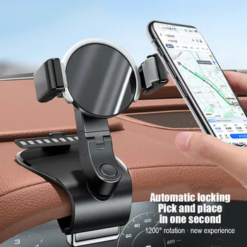 Araba ücretsiz dönen çok fonksiyonlu braketi navigasyon pano tutucu Snap-on araba telefon braketi navigasyon desteği fikstür