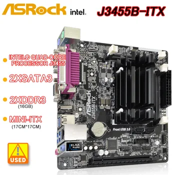ASROCK J3455B-ITX Anakart DDR3 16GB Intel Dört Çekirdekli işlemci J3455 2xSATA3 USB 3.1 Entegre Intel HD Grafik 500 Mını-ITX