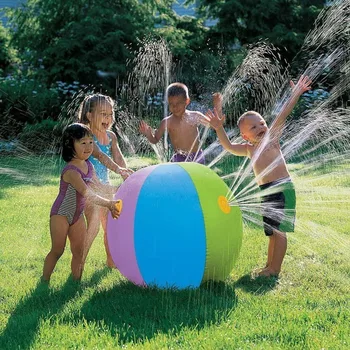 Açık Plaj Su Topu Çim Topu Oyun Topları Yaz Su Havuzu Çocuklar Sprey Şişme Yağmurlama Oynayan Komik Yüzme Oyuncaklar