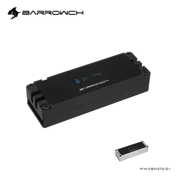 BARROWCH sabit Disk radyatör 2280 \ 22110 M. 2 SSD Bilgisayar sabit disk ısı dağılımı OLED sıcaklık göstergesi, FBM2TZ-01