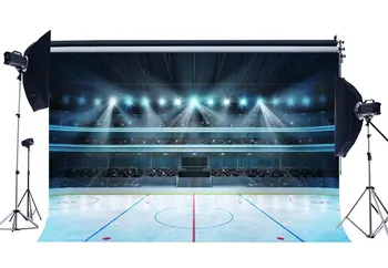 Basketbol Sahası Zemin Stadyum İç Arka Planında Bokeh parlayan sahne ışıkları kalabalık Spor Maç Fotoğraf arka Plan