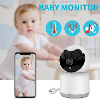 Bebek izleme monitörü 3MP Tuya kablosuz WiFi kamera 1080p İki Yönlü Ses Bebekler Video Kamera 360 derece HD gizli gözetim