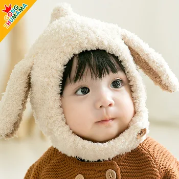 Bebek Şapka Sonbahar ve Kış çocuk Sıcak kulak koruyucu Rüzgar Geçirmez Bebek Yün Şapka 1-2 Yaşında Yün Şapka