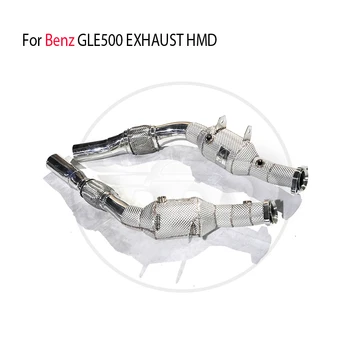 Benz GLE500 Katalizör Dönüştürücü Başlığı için HMD Egzoz Sistemi Yüksek Akış Performansı İniş Borusu