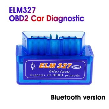 Bluetooth Mini Elm327 OBD2 Tarayıcı araba için OBD Teşhis Aracı Kod Okuyucu Android İngilizce Çeşitli markalar araba muayene