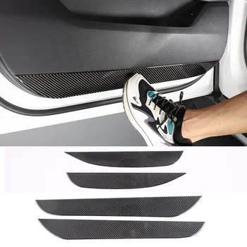 BMW için X1 İX1 U10 U11 2023-2024 Yumuşak Karbon Fiber Araba Kapı Anti-Kick Paneli Sticker Trim İç Aksesuarları
