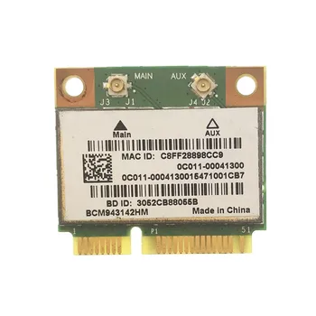 Broadcom BCM943142HM 43142HM 802.11 b/g/n Wifi + için Fit Bluetooth 4.0 Yarım Mini PCIe Kablosuz Kart