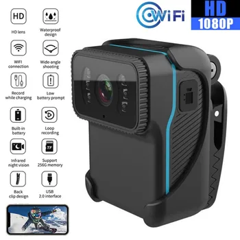 CS02 1080P HD Eylem Kamera Taşınabilir Geri Klip Bisiklet Motosiklet Kamera WiFi DV Kamera Döngü Kayıt Gece Görüş spor kamerası