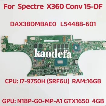 DAX38DMBAE0 HP Spectre X360 Conv 15-DF Laptop Anakart CPU: I7-9750H SRF6U GPU: 4GB RAM: 16GB DDR4 L54488-601 %100 % Test TAMAM