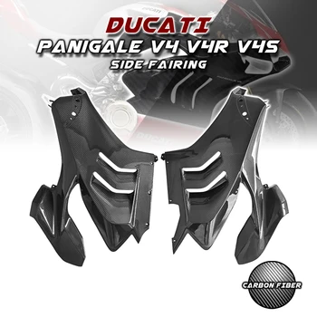 Ducati Panigale V4 / V4S / V4R 2018-2023 100 % Karbon Fiber Yan Fairings Kukuletası Motosiklet Modifiye Yedek parça Aksesuarları