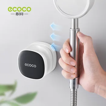 ECOCO Evrensel Duş Başlığı Tutucu Ayarlanabilir Kendinden Yapışkanlı Duş Başlığı Braketi Punch-Ücretsiz Duvara Montaj Standı Banyo Aksesuarı