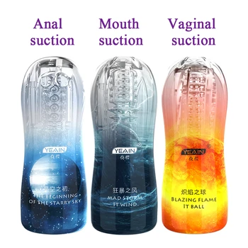 Emme Masturbator Erkek Emmek mastürbasyon kupası Gerçek Emme Titreşimli Pussy Vajina Yetişkin Seks Oyuncakları Erotik Masturbators Erkekler İçin