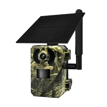 ESCAM QF380 Güneş Enerjisi 4MP 4G Sım Kart Kamera Ubox APP Yaban Hayatı Deneme Kamera Açık Kamp Avcılık Monitör Dijital Video Kamera