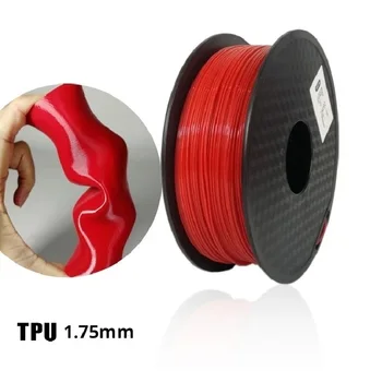 Esnek TPU Filament 1kg 500g 250g 3D Yazıcı Filament TPU 1.75 mm Plastik Malzeme TPU Filamento 3D Reçine Siyah Gri Mavi