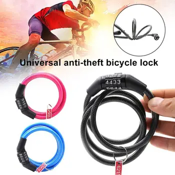 Evrensel Anti-Hırsızlık 4 Haneli Kombinasyon Bisiklet Bisiklet Güvenlik Kodu şifreli kilit