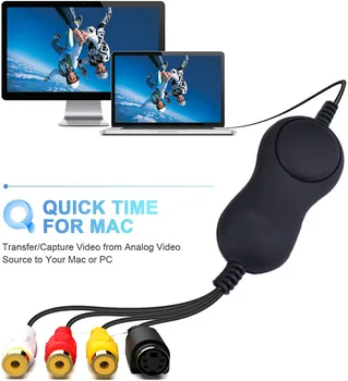 Ezcap 158 USB Ses Video Yakalama, Analog video kayıt için XBOX PS3 VHS Windows MAC win10 OBS Vmix daha iyi Ezcap 1568 172