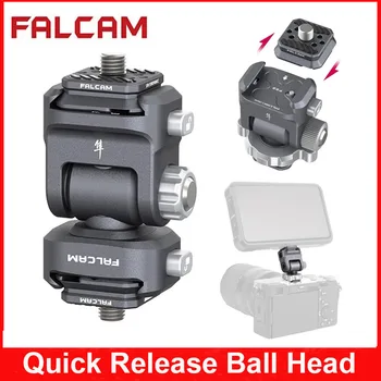 FALCAM F22 Hızlı Bırakma Monitör Dağı Tripod 2 Yönlü Ayarlanabilir Kamera Sıvı Kafa Erkek Soğuk Ayakkabı Hızlı Anahtarı Sistemi