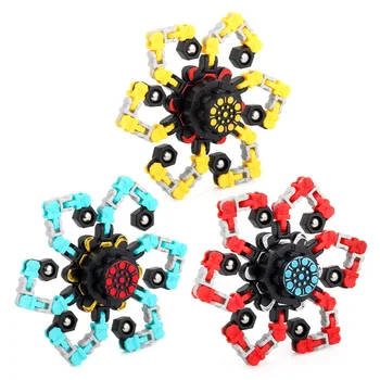 Fidget Zincir Spinners Antistres Yetişkinler Havalandırma Stres Rahatlatıcı Dekompresyon Otizm El Spinner Oyuncaklar Çocuklar için Hediyeler Çocuklar için