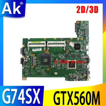 G74SX REV2.0 İçin 60-N56MB2700 ASUS G74S G74SX laptop anakart GTX560M GPU 2D HM65 DDR3 ana kurulu tam test