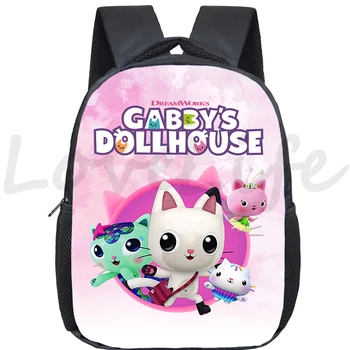 Gabby'nin Dollhouse Sırt Çantası Kız Erkek Mini Gizli Sakli Konusmalar Çocuk Sırt Çantaları Anaokulu çantası Sırt Çantası Karikatür Okul Çantaları Mochila Hediye