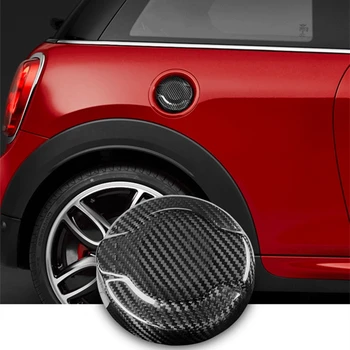 Gaz Yakıt Deposu kapatma başlığı MİNİ Cooper S İçin F Serisi F54 F55 F56 F57 F60 2.0 L 2014-2020 Dış Gerçek Karbon Fiber Sticker Trim