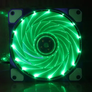 Gdstime 1 adet Denetleyici su yeşil/mavi ışık 120mm x 25mm bilgisayar PC Led kasa Fanlar 12v 3Pin 4Pin 12cm Pwm Kontrol dilsiz soğutucu