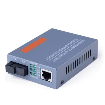 Gigabit Fiber Optik Medya Dönüştürücü HTB-GS-03 1000Mbps Tek Fiber SC Bağlantı Noktası Harici Güç Kaynağı, sadece B Bağlantı Noktası Terminali