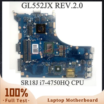 GL552JX REV. 2. 0 İle SR18J ı7-4750HQ CPU Anakart ASUS ROG Laptop Anakart N16P-GT-A2 GTX950M %100 % Tam İyi Çalışıyor