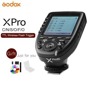 Godox Xpro Serisi Flaş Tetik Verici Xpro-C/N/S/F/O Tüm Tip Kamera Canon Nikon Sony Olympus Panasonic Fuji