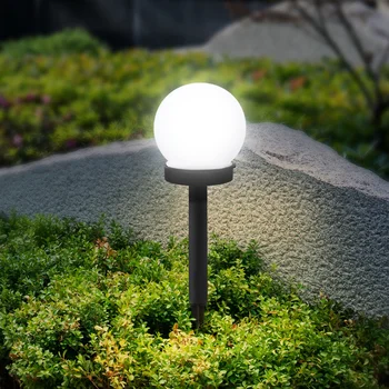Güneş Led ışık su geçirmez yuvarlak top LED güneş gece ışıkları açık yol lambası bahçe avlu parkı peyzaj çim dekor