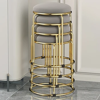 Güzellik Salonu Altın Veet Yemek Sandalyesi Bar Taburesi Dresser Düşük Giriş Muebles İskandinav Mobilya YH