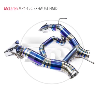 HMD Titanyum Alaşımlı Egzoz Sistemi Performans Valfi Catback İçin Uygundur McLaren MP4-12C Susturucu Arabalar İçin
